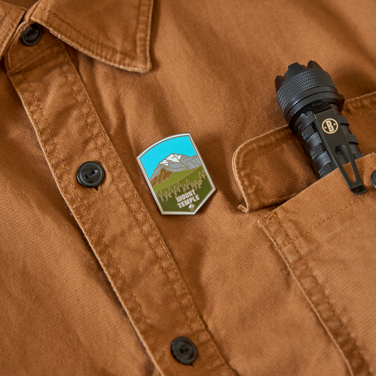 Mount Temple Pin – Peak Pins